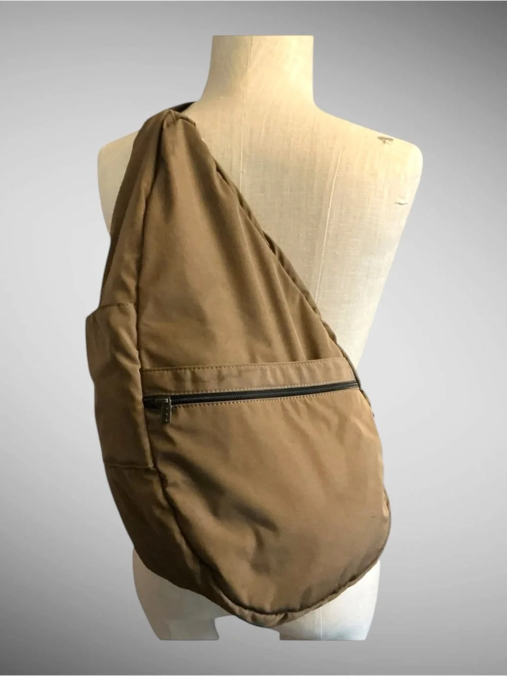 L.L. Bean AmeriBag Sling Backpack Brown Healthy Back Bag USA